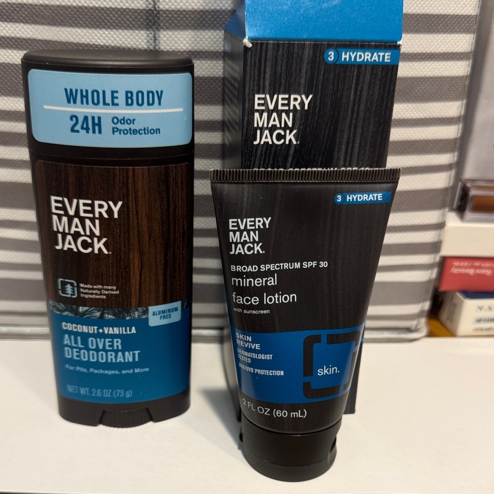 Every Man Jack- Deodorant and Face Lotion Set -
